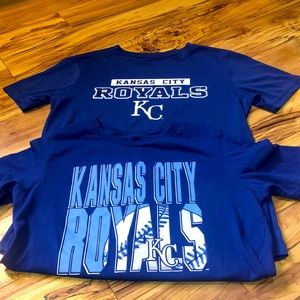 Two boys xl 14/16 KC Royals shirts